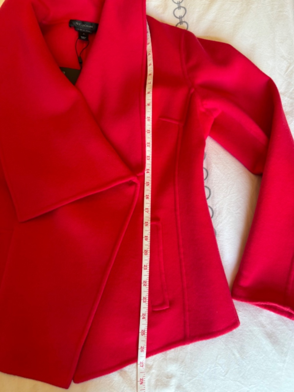 St. John Wool & Cashmere Shawl Collar Coat US12 NWT - Picture 8 of 11